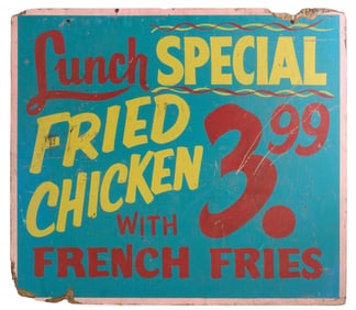 Vintage Fried Chicken Sign