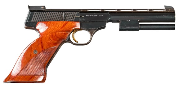 Cased Belgian Browning Medalist 22 LR Semi Auto Pistol