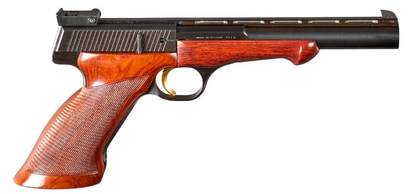 Cased Belgian Browning Medalist 22 LR Semi Auto Pistol
