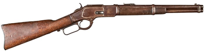 Desirable Antique Winchester 1873 44 WCF Trapper Carbine W/ Letter