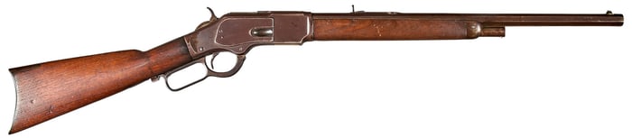 Antique Special Order Winchester 1873 38 WCF Lever Action Rifle W/ Letter