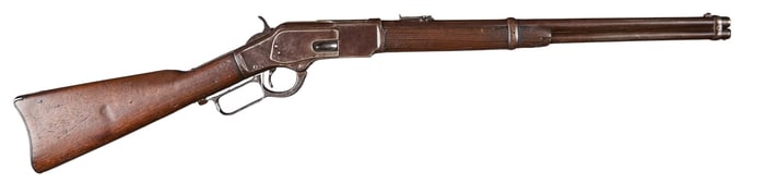 Antique Winchester 1873 44 WCF Lever Action Saddle Ring Carbine