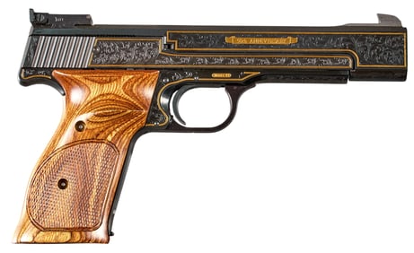 1 of 500 Cased Smith & Wesson Model 41 Engraved 50th Anniversary Pistol