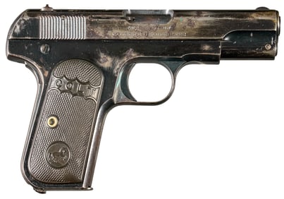 First Year Colt 1908 Pocket Hammerless 380 ACP Semi Auto Pistol