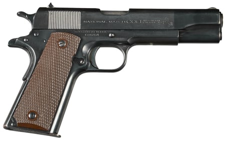 Pre-War Colt 1911-A1 National Match 45 ACP Semi Auto Pistol