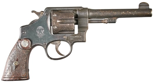 Brazilian Contract Smith & Wesson 1937 Hand Ejector 45 ACP Revolver
