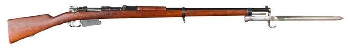 Antique Loewe Argentine M1891 Mauser Bolt Action Rifle W/ Bayonet