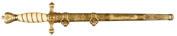 WWII German 2nd Model Kriegsmarine U-Boat Presentation Dagger W/ Scabbard