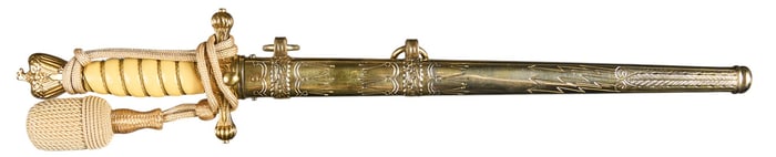WWII German 2nd Model Kriegsmarine Dress Dagger W/ Scabbard