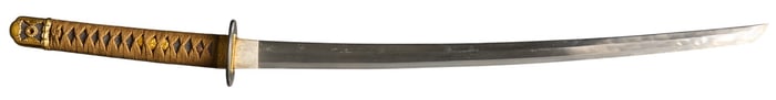 WWII Japanese Kai Gunto Naval Officer's Katana W/ Saya