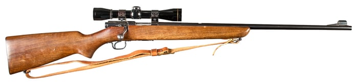 Winchester Model 43 22 Hornet Bolt Action Rifle W/ Leupold Scope