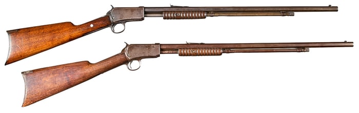 Pair of Winchester Model 1890 22 Short Slide Action Rifles