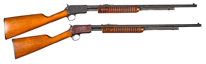 Pair of Rossi Model 62 SA 22 LR Slide Action Rifles