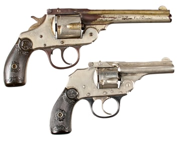 Pair of Iver Johnson Top Break & Top Break Hammerless Revolvers