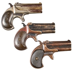 Collection of 3 Remington Elliot's O/U Derringers