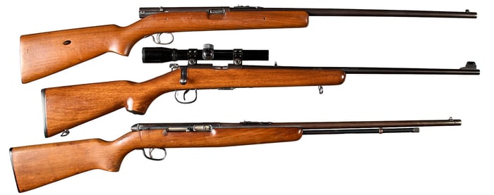 Set of 3 22 Cal Rifles