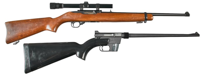 Pair: Ruger 10/22 and Charter Arms AR-7 22 LR Rifles