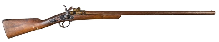 Antique Belgian Zulu Conversion 12 Gauge Breech Shotgun