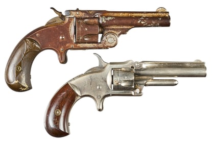 (Pair) Antique Spur Trigger Revolvers