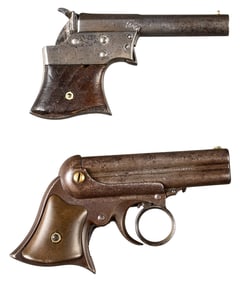 (Pair) Antique Remington Pocket Pistols