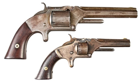 (Pair) Antique Smith & Wesson Model 1 and Model 2 Army Revolvers