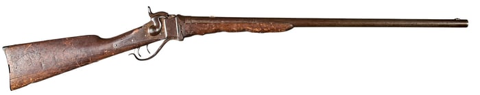 Desirable J. P. Lower Marked Sharps 1874 Hunter's Rifle W/ Letter and Buffalo Hide Accessories