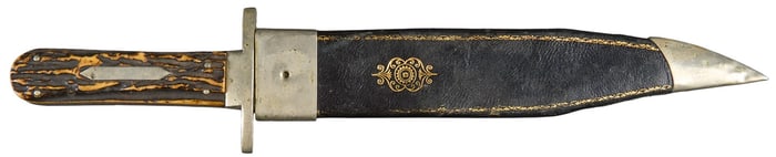 Robert Ables Documented Wostenholm & Sons I XL California Bowie Knife W/ Book