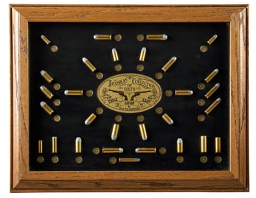 Tatonka's Collection of Colt's Single Action Army Bullet Board Display