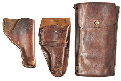 Group of 3 Shelton-Payne Arms Co. Leather Goods