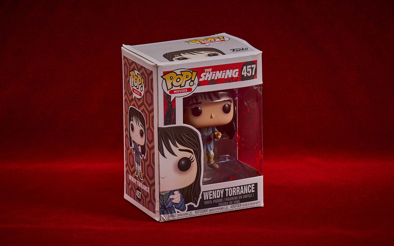 Shelley Duvall | "The Shining" Funko Pop: Funko Pop collectible figure portraying Wendy Torrance (Shelley Duvall) in "The Shining" (1980), number 457, 2017, in original box height 6 in. x width 4.5 in. x depth 3.5 in Pro