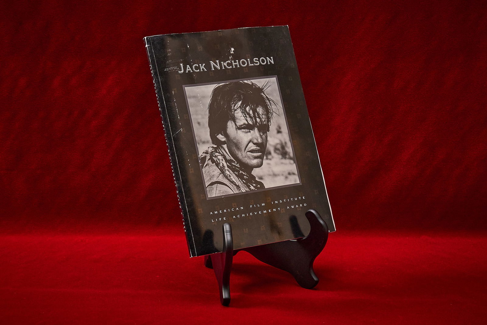 Shelley Duvall | Jack Nicholson AFI Life Achievement Award: Shelley Duvall's personal copy of the commemorative paperback volume celebrating Jack Nicholson's American Film Institute Life Achievement Award in 1994, gifted to attendees of the award cerem