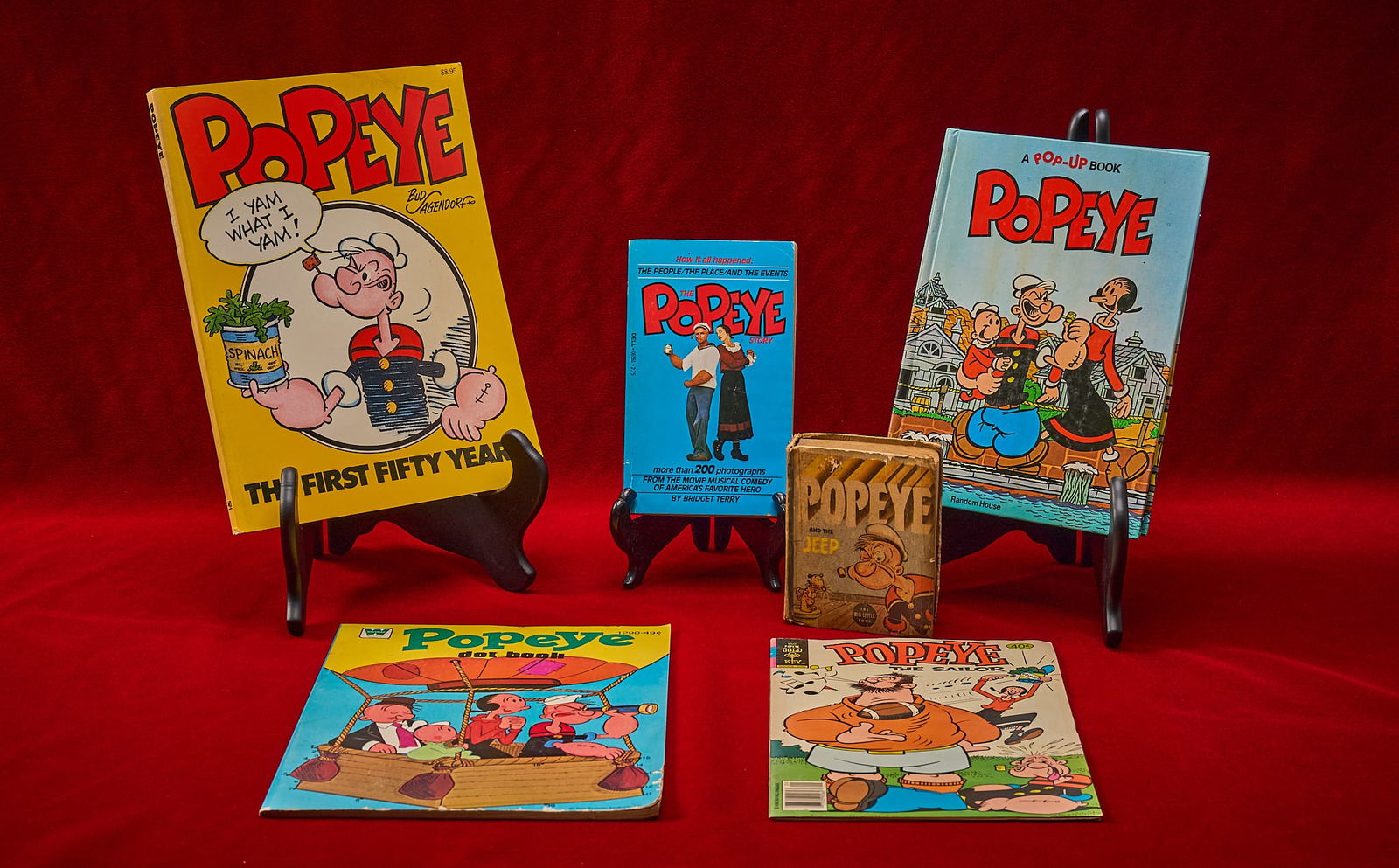 Shelley Duvall | "Popeye" Books: Collection of Shelley Duvall's personal or gifted "Popeye" related publications 1) "Popeye and the Jeep: The Big Little Book", 1937 edition 2) "Popeye The Sailor" per