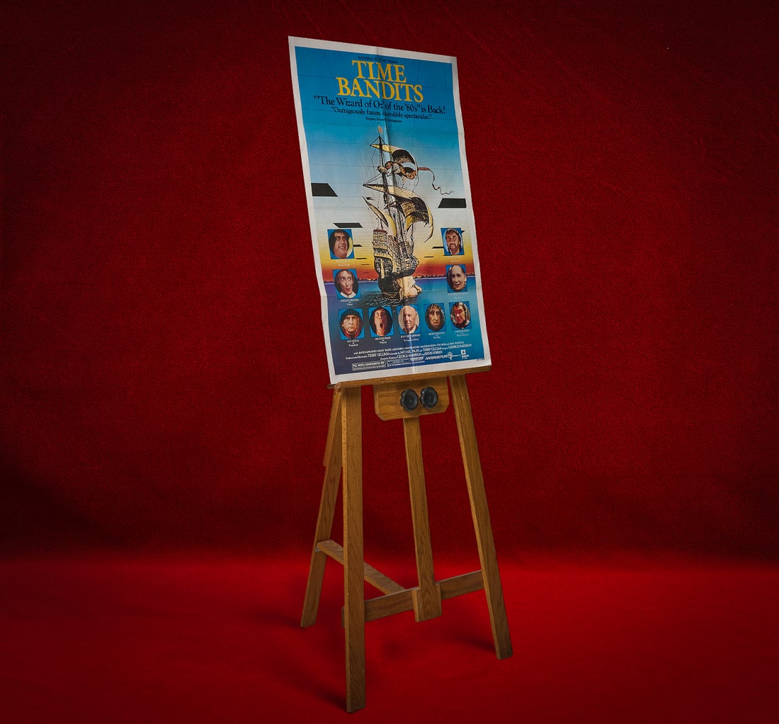 Shelley Duvall | "Time Bandits" Movie Poster: Original one-sheet movie poster for "Time Bandits" (1981) starring Sean Connery, John Cleese and Shelley Duvall as Pansy, produced in 1982 for a theatrical re-release of the movie, artwork b