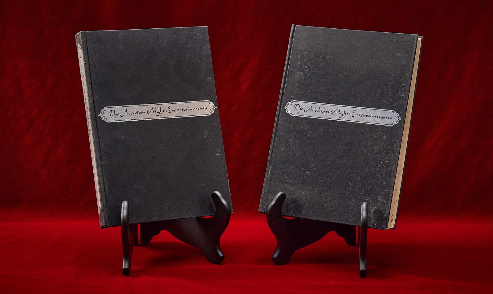 Shelley Duvall | The Arabian Nights Entertainments: Two volume set of "The Arabian Nights Entertainments", hardcover volumes, illustrated with annotations, 1955, for The Heritage Press, New York, with original color plates, octavo, signed by&