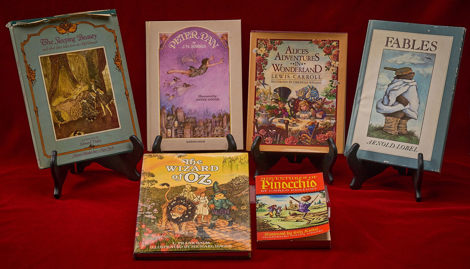 Shelley Duvall | Children's Books: Collection of Shelley Duvall's children's books, all signed by Duvall 1) Adventures of Pinocchio, Carlo Collodi, 1982 paperback printing, signed by Duvall on title page 2) Peter Pan