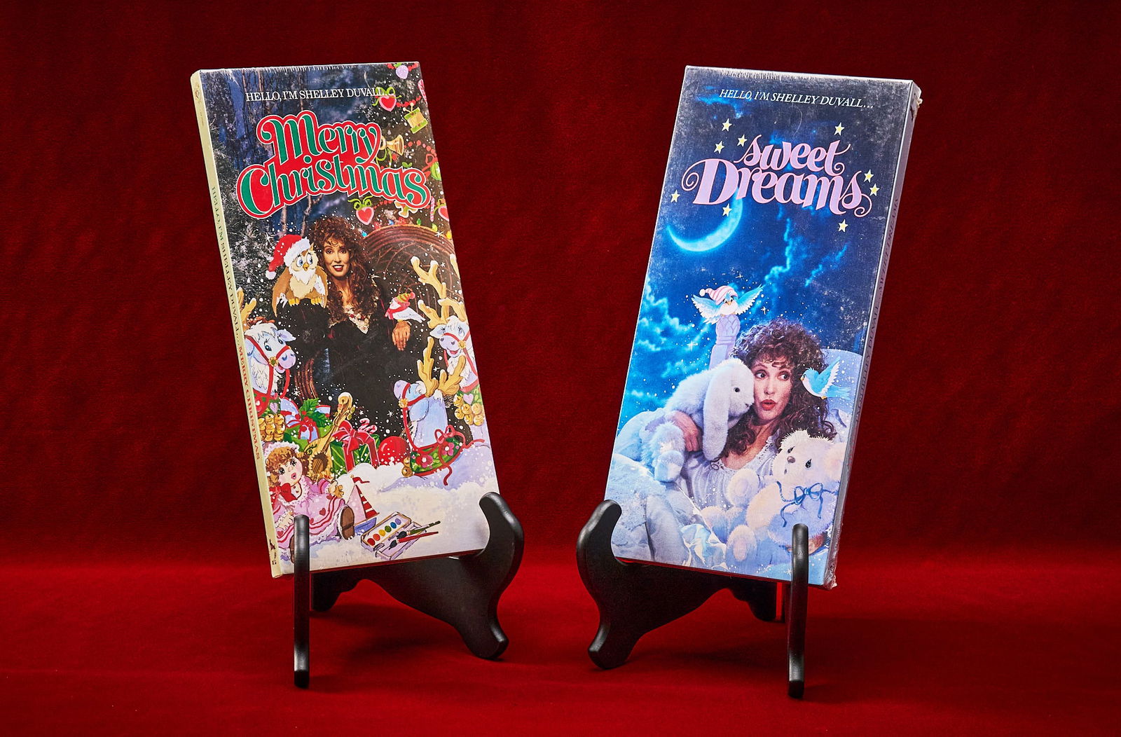 Shelley Duvall | Audio Cassettes: Sealed audio cassettes in presentation boxes 1) "Hello, I'm Shelley Duvall... Sweet Dreams" (1991) 2) "Hello, I'm Shelley Duvall... Merry Christmas (1991) Provenance: Property f