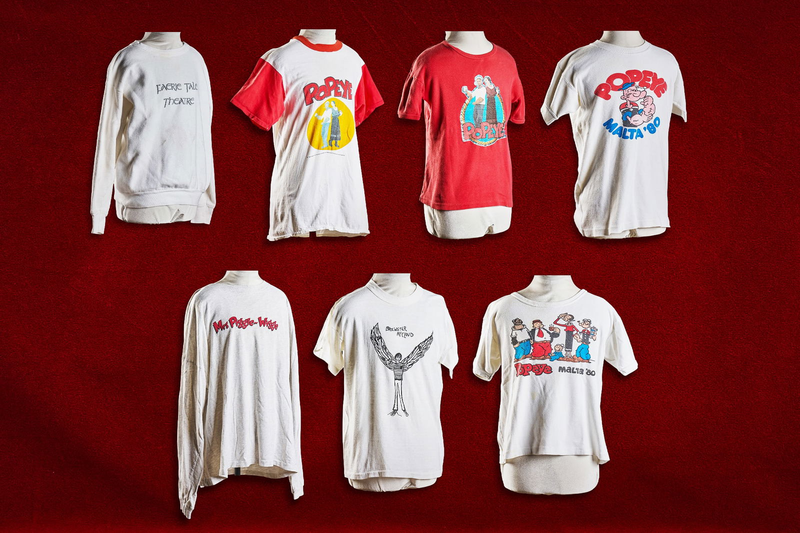 Shelley Duvall | Promotional Clothing: Collection of promotional clothing, produced and worn during production of various of Shelley Duvall's productions 1) Mrs. Piggle Wiggle (1994) long sleeve t-shirt, size medium 2) Children&#