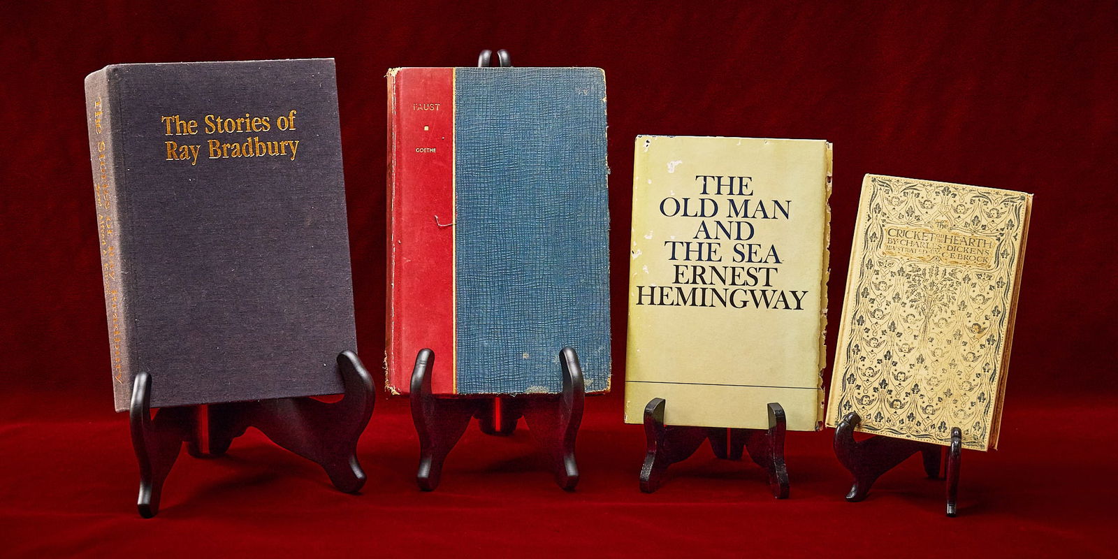 Shelley Duvall | Books: Shelley Duvall's collection of vintage classic books 1) The Cricket on the Hearth by Charles Dickens, 1905 2) The Old Man and the Sea, Ernest Hemingway, 1952, signed and dated by Duvall inside cov