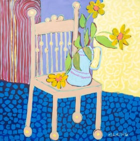 Brother Cletus Behlmann, Chair with Daisies