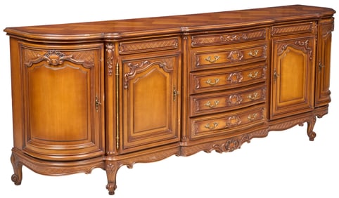 Louis XV Style Carved Wood Sideboard by JP-Ehalt