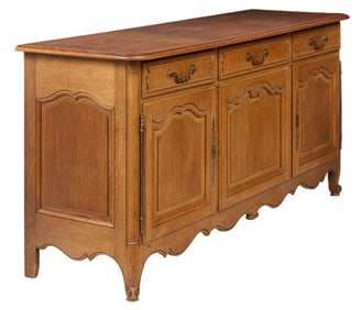 French Provincial Style Oak Sideboard