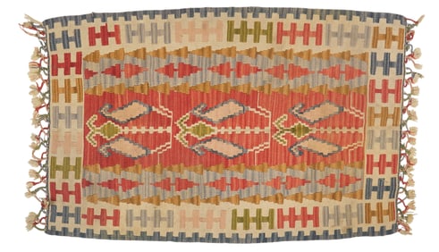 Handwoven Turkish Kilim Style Rug