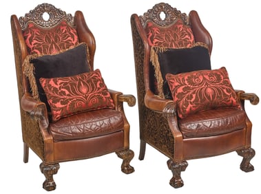 Pair of Deco Arm Chairs