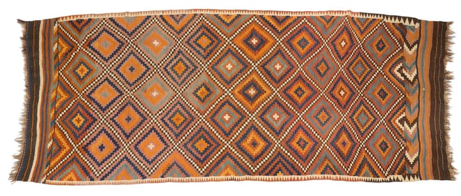 Large Handwoven Rug Runner, 13 ft. 8 in. x 6 ft. 2 in.
