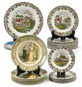 Collection of Myotts Staffordshire Plates