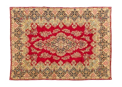 Vintage Hand-Knotted Kerman Rug, 13 ft. 1 in. x 9 ft. 6 in.