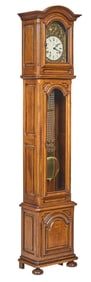 Antique Carved Wood Grandfather Clock
