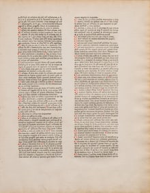 Gutenberg, Page from the Catholicon, 1460