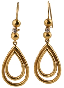 18K Diamond Earrings