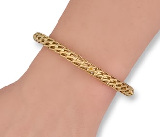 14K Gemstone Cuff